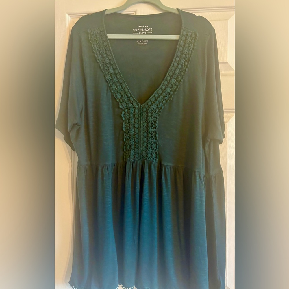 Torrid Dark Green Women's Blouse